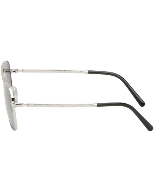 Ray-Ban White Silver New Caravan Sunglasses for men