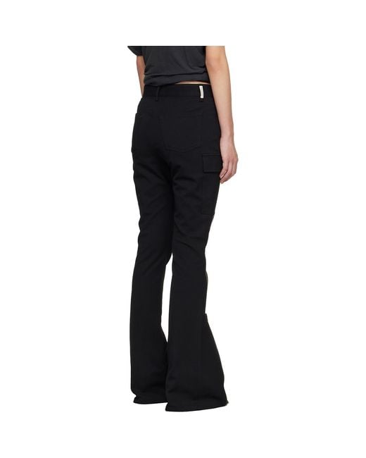 Acne Black Twill Suit Trousers