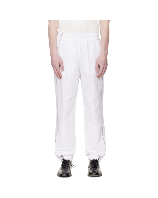 Lacoste White Top Tier Track Pants for men