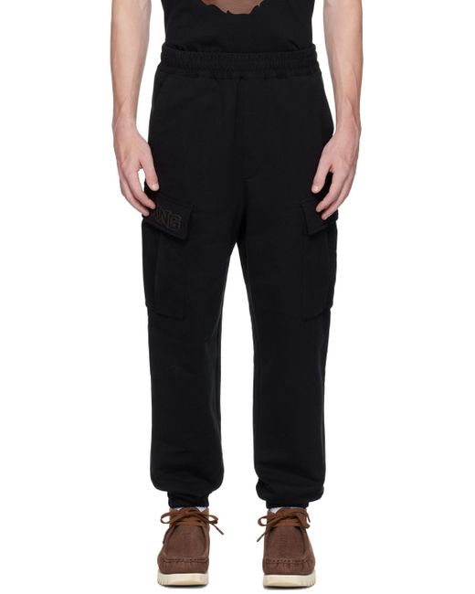 A Bathing Ape Black Relaxed Fit Cargo Pants for men