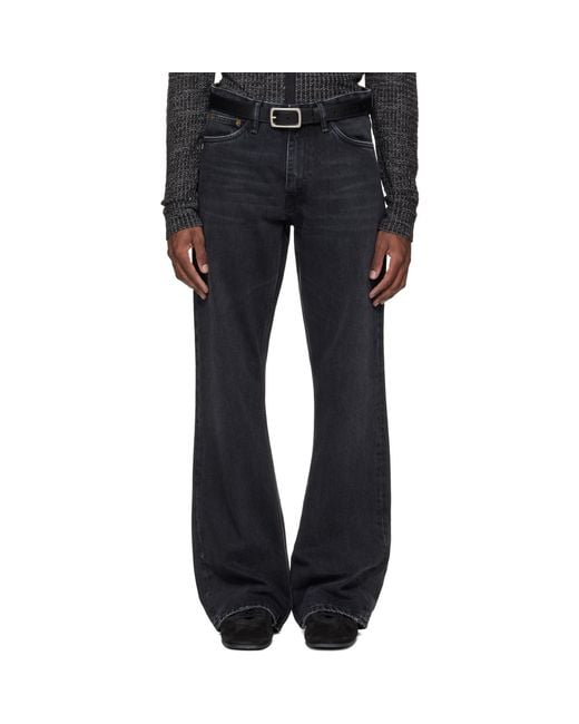 Stockholm Surfboard Club Blue Bootcut Jeans for men