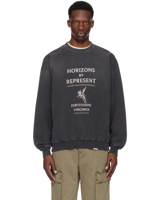 メンズ Represent Horizons スウェットシャツ Black