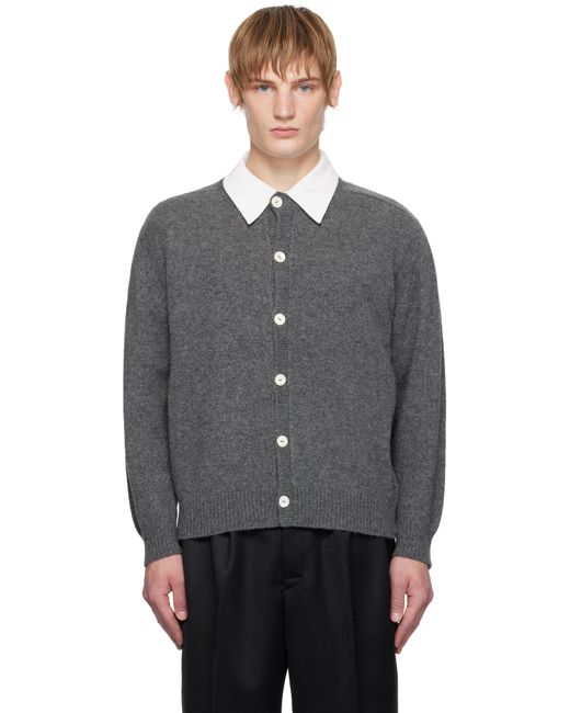 Bode Gray Orchard Cardigan for men