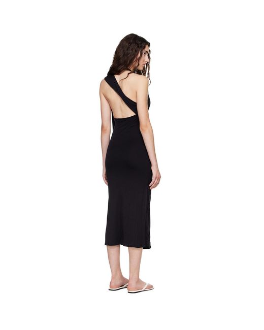 Belle Anna Black Duo Midi Dress