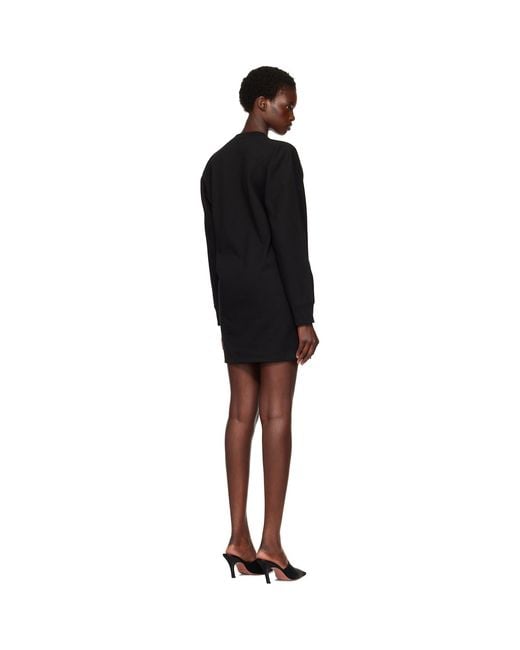 Jil Sander Black Crewneck Minidress