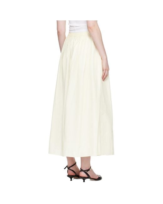 Loulou de Saison Natural Off- Naya Gathered Maxi Skirt