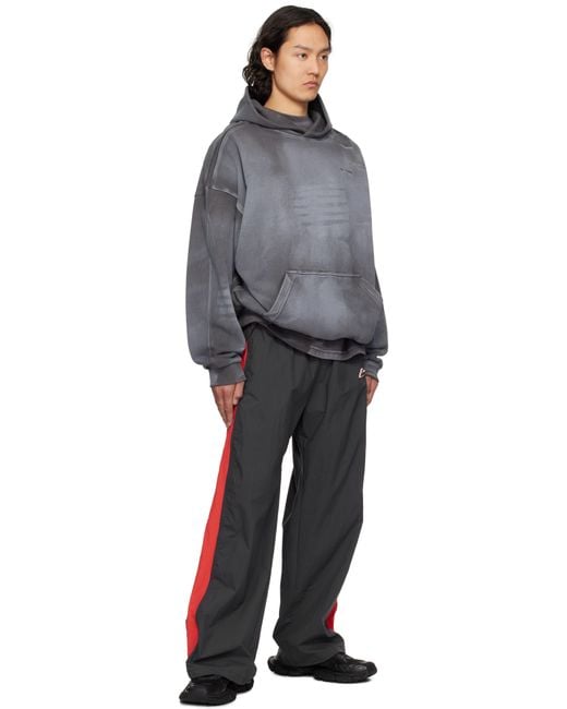 we11done Sprayed Hoodie in Gray for Men | Lyst