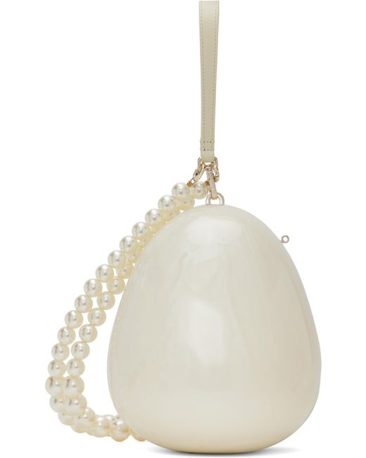Simone Rocha Natural Off- Large Egg Bag
