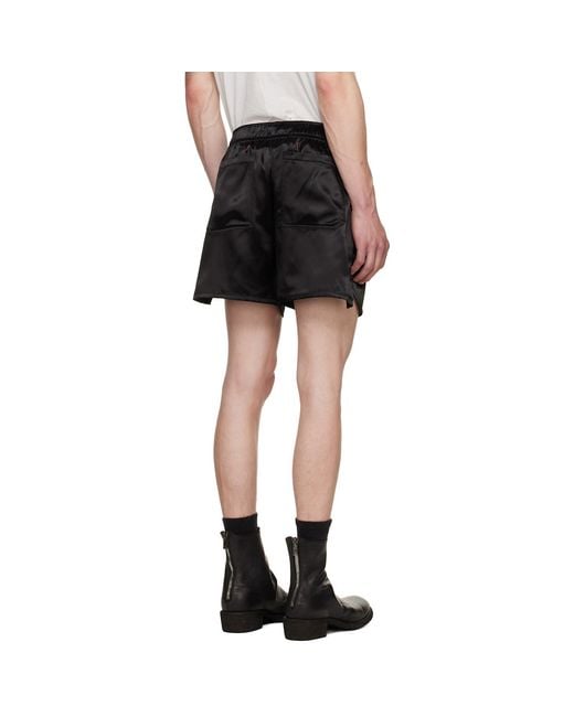 JKEEFER Black Rollins Runner Shorts for men