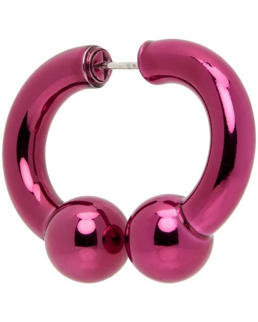 MM6 by Maison Martin Margiela Purple Pink Boule Single Earring