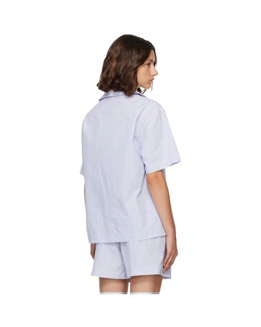 Entire studios Blue S/S Pyjama Shirt
