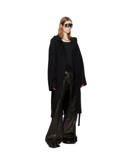 Rick Owens Black Tower Coat for men