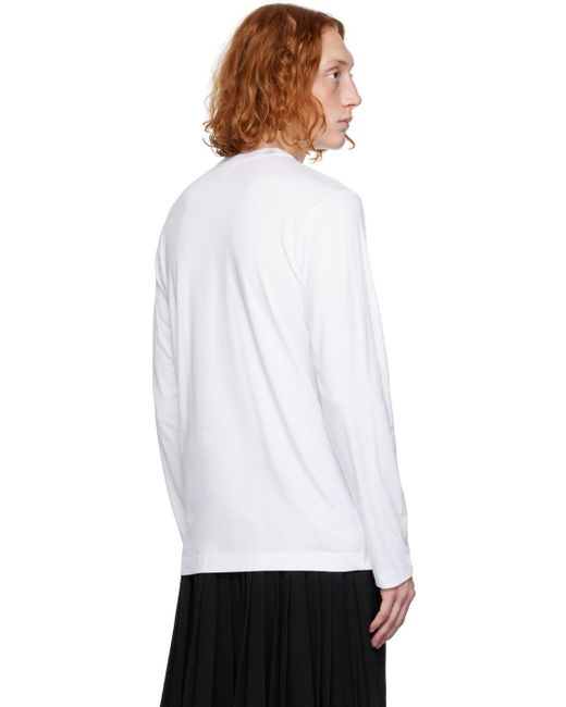 Comme des Garçons Comme Des Garçons Shirt White Layered Long Sleeve T-shirt for men