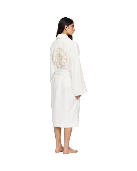 Versace Black Medusa Gala Bathrobe
