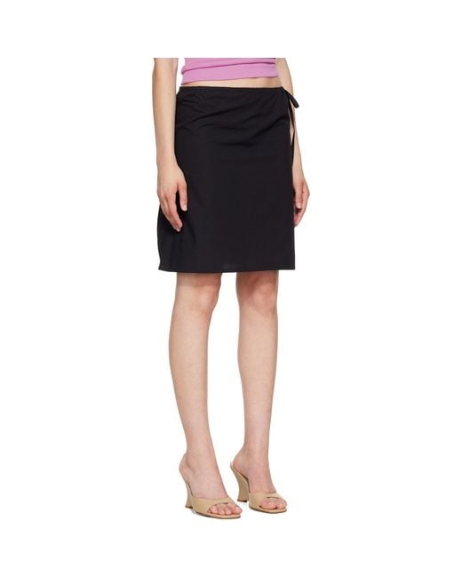 Brooke Callahan Black Straight Midi Skirt