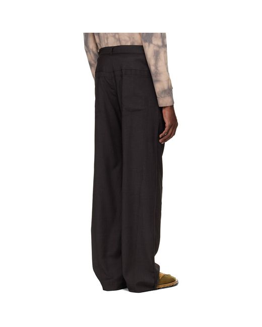 Kiko Kostadinov Black Komlo Trousers for men
