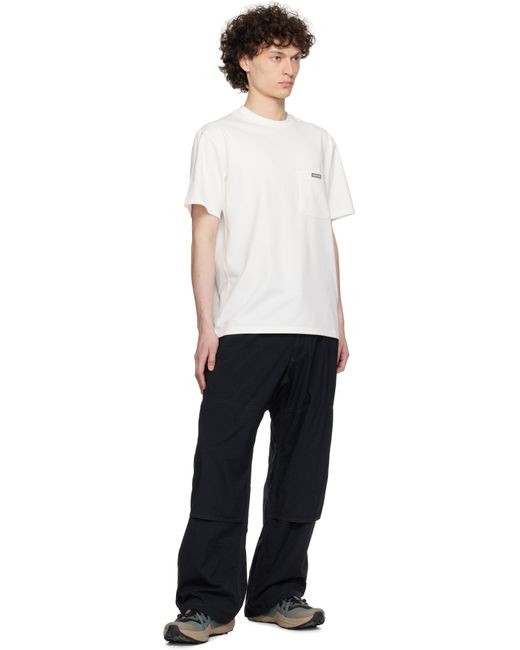 メンズ And Wander ホワイト Gramicciエディション Backprint Tシャツ White