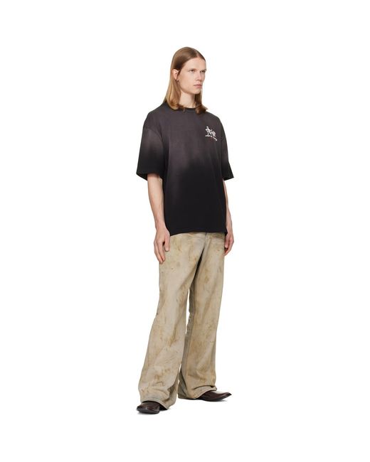 Amiri Black Studio' Skate T-Shirt for men