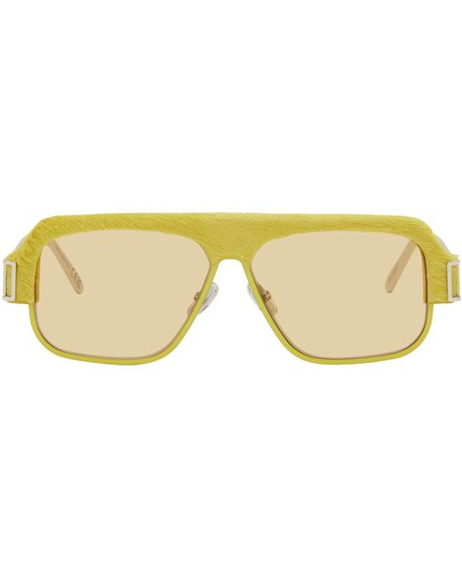 Marni Black Yellow Burullus Sunglasses for men