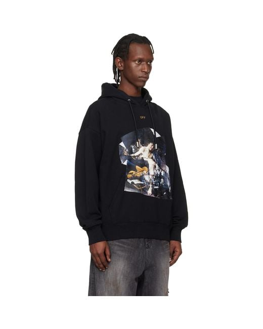 Off-White c/o Virgil Abloh Black Cupid Paper Skate Hoodie for men