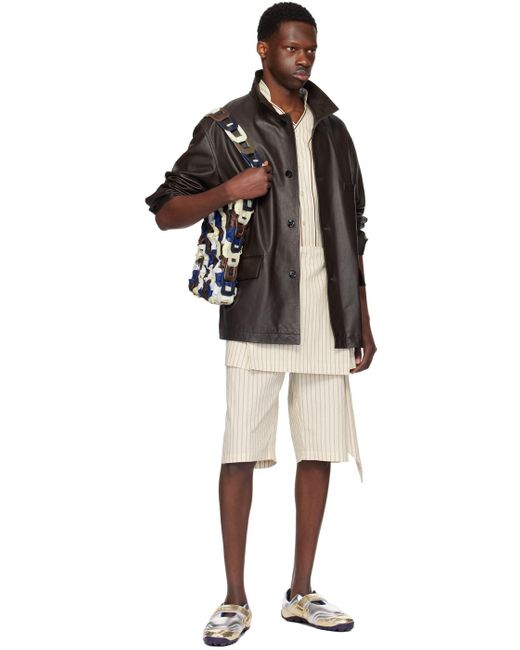 SC103 Natural Off- Layered Shorts for men