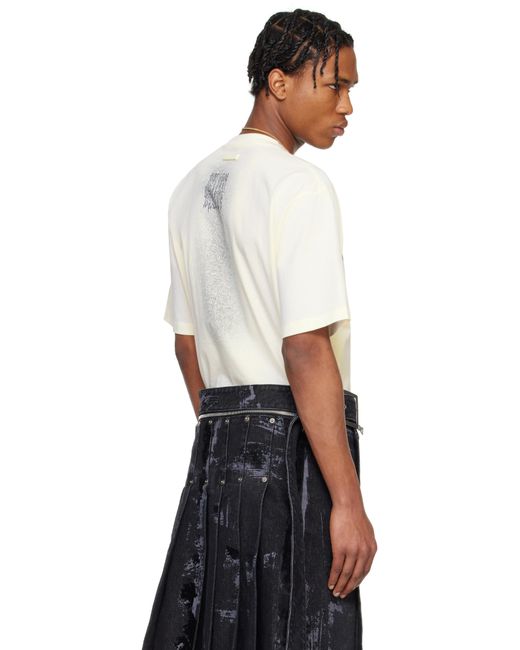 メンズ Jean Paul Gaultier オフホワイト 'The Oversized Tattoo Ruban' Tシャツ Multicolor