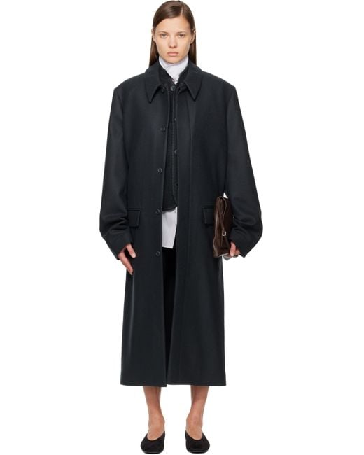 Rier Black Loden Coat