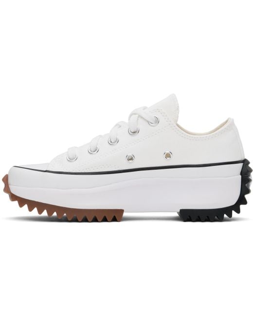 Converse Black Off- Run Star Hike Canvas Platform Sneakers