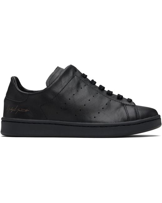 Y-3 Black Diagonal Stan Smith Sneakers for men