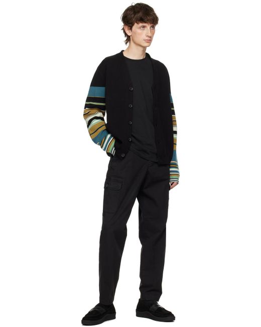 PS by Paul Smith Black Striped Cardigan for men