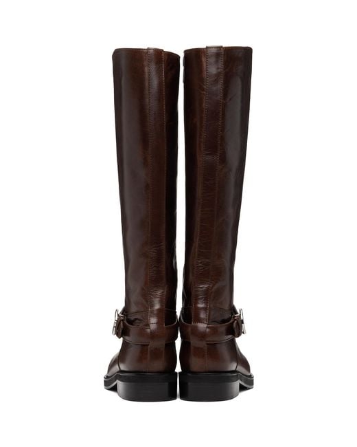 Coperni Brown Belt Cavalier Tall Boots