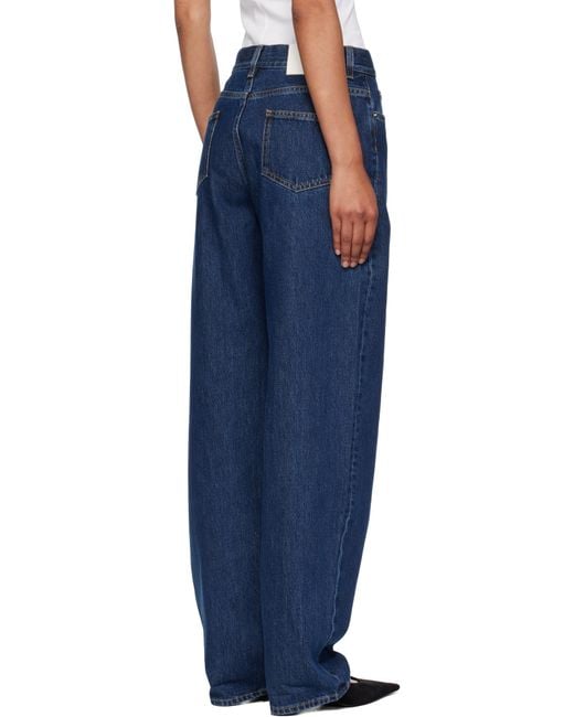 Loulou de Saison Blue Samur Lds Straight Leg Jeans