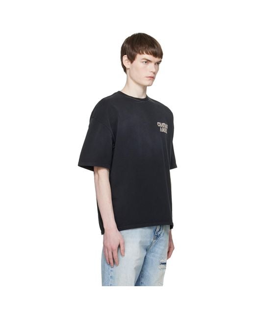 Amiri Black 'Chateau Oversized T-Shirt for men