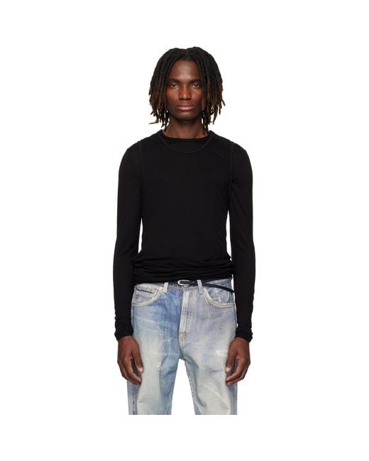 Carrera Black Doria Double Layer T-Shirt Set for men