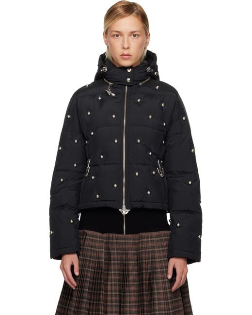 Chopova Lowena Black Fallout Down Jacket