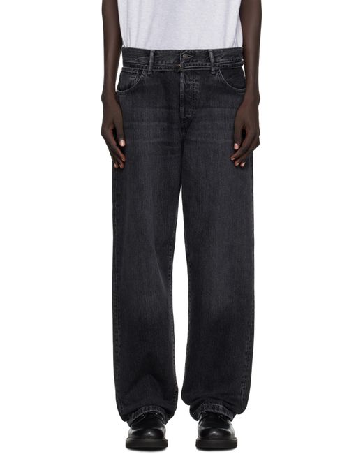 Acne Black Loose Fit 1991 Toj Jeans for men
