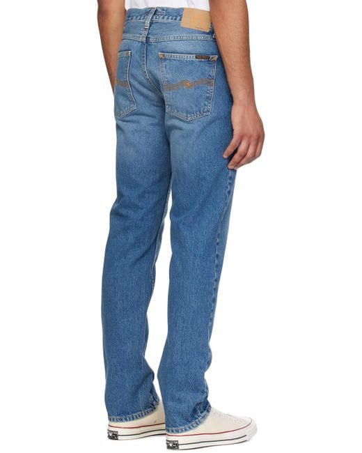 Nudie Jeans Blue Gritty Jackson Jeans for men