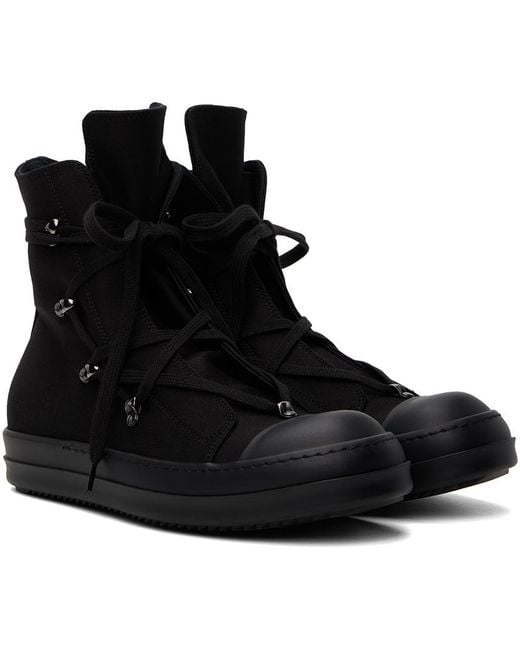 Rick Owens Black Hexa Sneakers for men