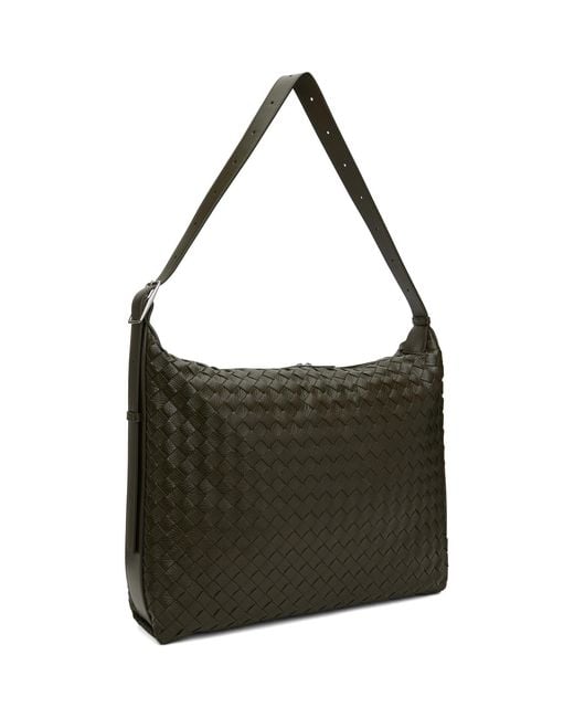 Bottega Veneta Black Khaki Traveller Bag for men