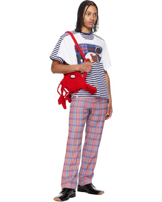 Charles Jeffrey Blue Auld Hag Edition Double T-Shirt for men