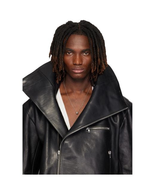 Rick Owens Metallic Temple Mini Orb Pendant Necklace for men