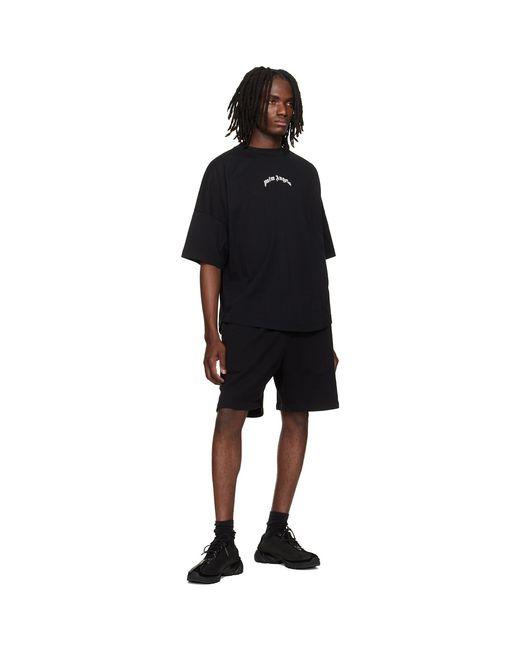 Palm Angels Black Classic Logo Over T-Shirt for men
