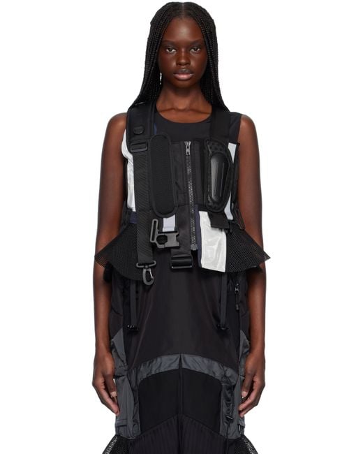 Junya Watanabe ブラック Komine Protector パネル ベスト Black