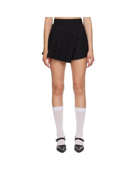 ShuShu/Tong Black Ssense Exclusive Pleats Skort
