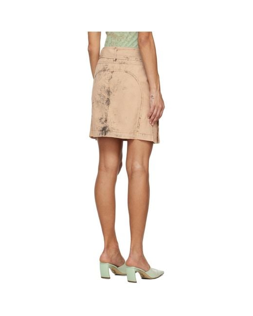 KNWLS Multicolor Issa Denim Miniskirt