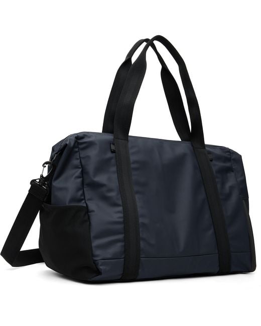 Boss Black Reflective-Zips Holdall Duffle Bag for men