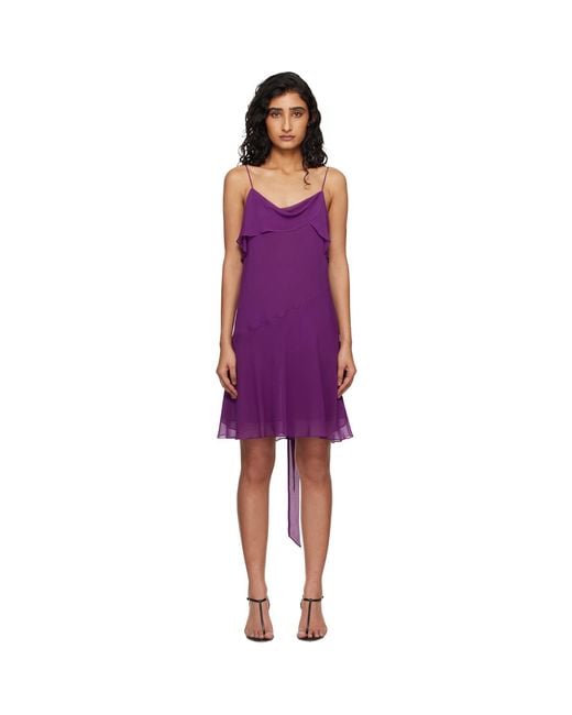 Acne Multicolor Silk Minidress