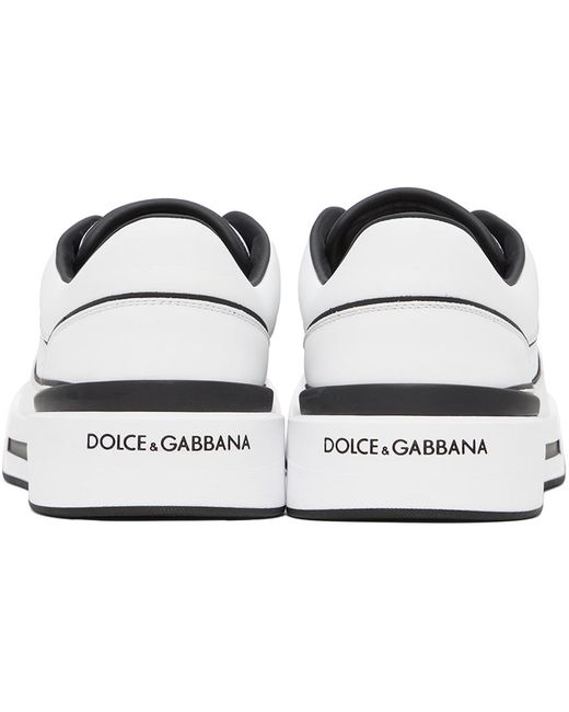 メンズ Dolce & Gabbana ホワイト New Roma スニーカー Black