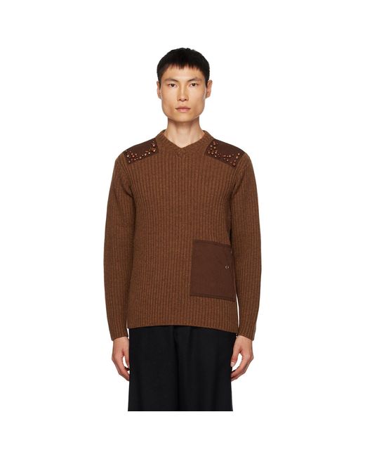 Pull Brun À Perles Undercover pour homme en coloris Brown