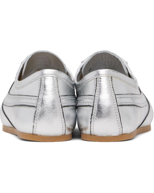 メンズ Dries Van Noten シルバー メタリック スニーカー